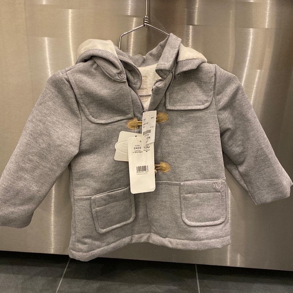Baby coat. Light grey color Super soft inside!